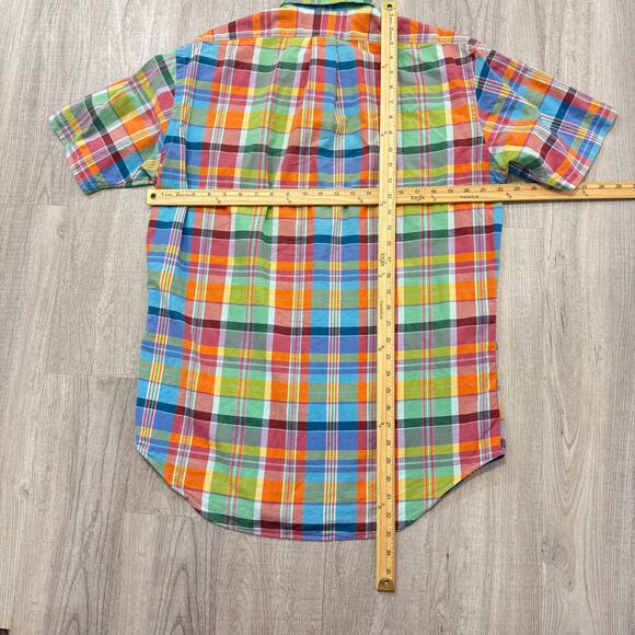 Vintage Polo Ralph Lauren Short Sleeve Button Shirt Men's Medium Classic Fit 90s - Picture 6 of 6